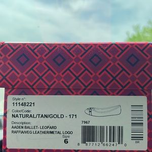 Tory Burch ballerina flats size 6